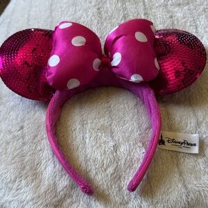 Disney Pink Minnie Mouse Ears with Bow from Disney Parks